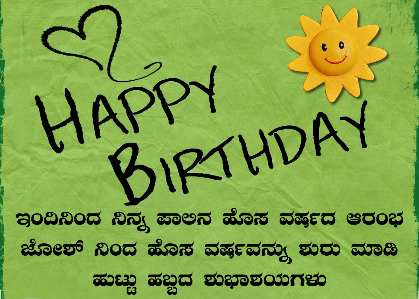 Birthday wishes in Kannada