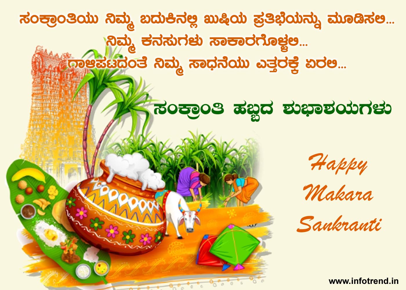 ಮಕರ ಸಂಕ್ರಾಂತಿ ಹಬ್ಬದ ಶುಭಾಶಯಗಳು